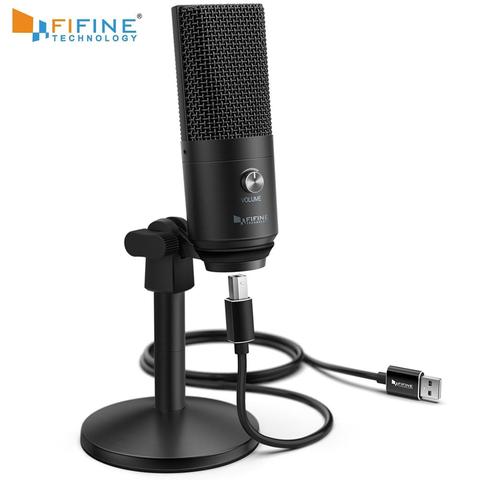 FIFINE USB Microphone for Mac/ pc Windows,Vocal Mic for Multipurpose,Optimized for Recording,Voice Overs,for YouTube Skype-K670B ► Photo 1/6