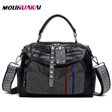 2022 High Quality Pu Leather Ladies Shoulder Bag Small Simple Crossbody Bags for Women 2022 Luxury Handbags Women Bags Designer ► Photo 1/6