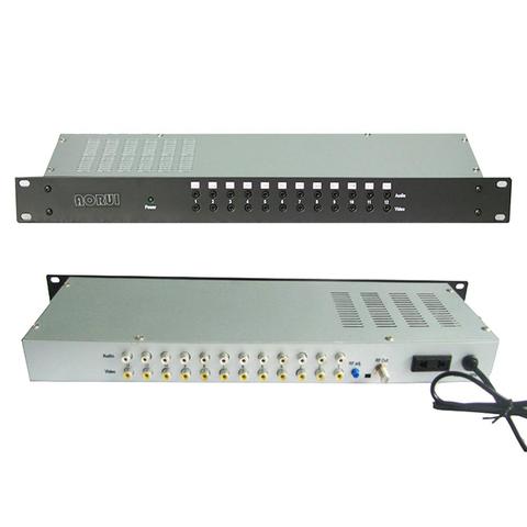 12-channel cable TV analog modulator, AV to RF radio frequency, hotel TV front-end system ► Photo 1/5