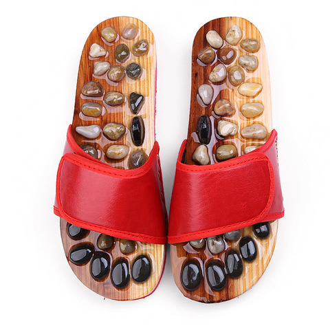 Acupoint Massage Slippers Men/Women Sandals Feet Chinese Acupressure Therapy Medical Rotating Foot Massager Shoes Men's Unisex ► Photo 1/6