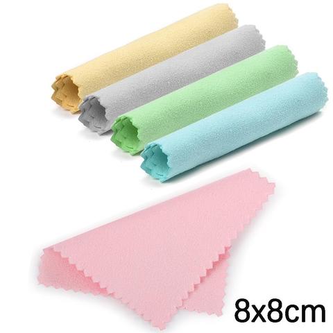 10pcs 50pcs 8x8cm Sterling Silver Color Cleaning Cloth Polishing Cloth Soft Clean Wipe Wiping Cloth Of Silver Gold Jewelry Tools ► Photo 1/6