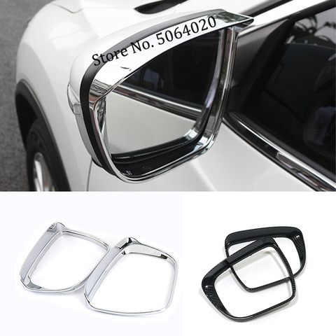 For Nissan X-Trail T32 Rogue 2014-2022 ABS Chrome Car Rearview Mirror Covers Rain Eyebrow Frame Exterior Cover Trim Accessories ► Photo 1/4