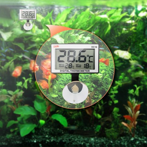 LCD Digital Aquarium Thermometer Fish Tank Submersible Water Electronic Temperature Meter Waterproof Measure Temp Meter Tools ► Photo 1/6