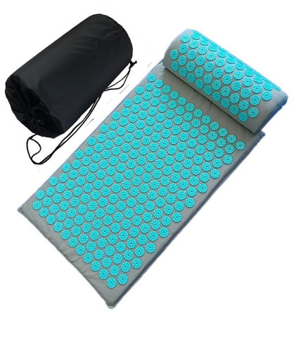 Spike Acupuncture Massage Yoga Mat Cushiont/Pillow Massager (appro.67*42cm)Acupressure Cushion Stress Relieve Back Body Pain Mat ► Photo 1/6