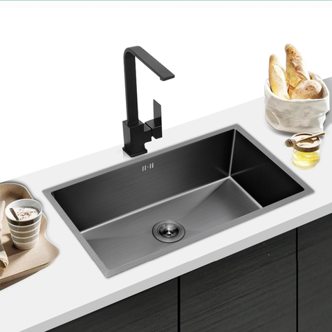 304 Stainless Steel Kitchen Sink Single Bowl Undermount Sink Basin For Small Apartment Kitchen Fixture Improvement Accessories ► Photo 1/6