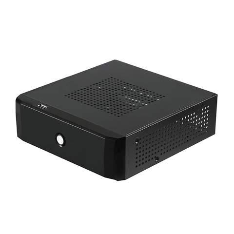 Chassis Metal 2.0 USB With Radiator Hole Mini ITX Desktop Power Supply Host Practical Gaming Computer Case HTPC Office Home ► Photo 1/6