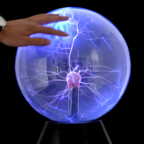 Electrostatic Ball Induction Glow Ball Plasma Ball 10-15 Inch Red Light Blue Light Science Museum Exhibition Ball Lightning Ball ► Photo 1/4