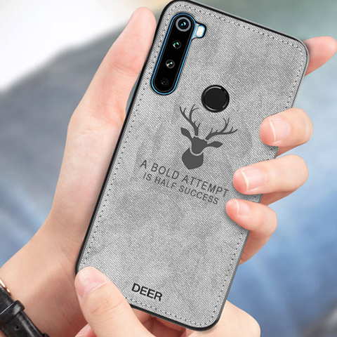 For Xiaomi Redmi Note 8 T Case Cloth Frabic Cover Durable TPU Phone Case For Redmi Note 8 8T Cover Shockproof Bumper Deer Shell ► Photo 1/6