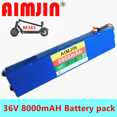 New 10S3P 36V 8.0Ah Battery ForXiaomi M365 Pro Special Battery Pack 36V Battery 8000mAh Electric Scooter  Battery Pack ► Photo 1/6