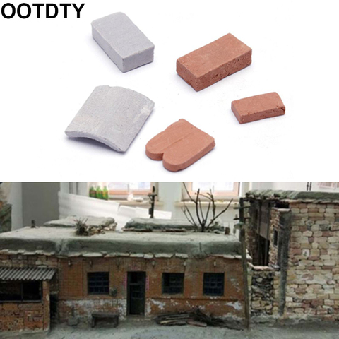 100/80 Pc 1/16 1/35 Miniature Brick Tiles Scene Model DIY Sand Table Manual Wall ► Photo 1/6