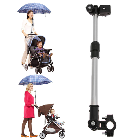 Mount Stand Stroller Accessories Baby Stroller Umbrella Holder Adjustable Baby Cart Parasol Shelf Cycling Bike Umbrellas Bracket ► Photo 1/6