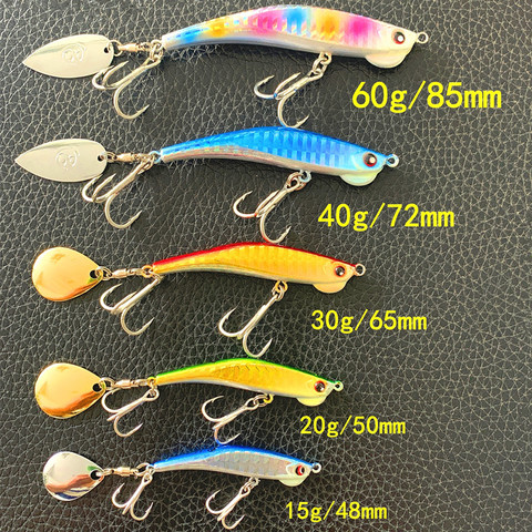 Ufishing Metal Shrimp-Shaped Fishing Lure 15g 20g 30g 40g 60g Luminous Jigging Bait 1Piece/Lot VIB Jig Lure ► Photo 1/6