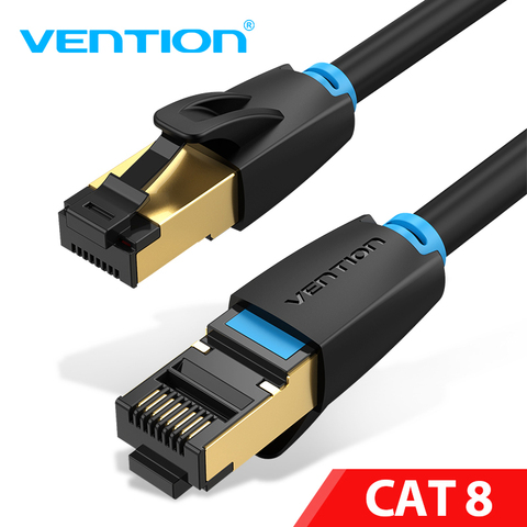 Vention Cat8 Ethernet Cable SSTP 40Gbps Super Speed Cat 8/7 RJ45 Network Lan Patch Cord for Router Modem PC RJ 45 Ethernet Cable ► Photo 1/6