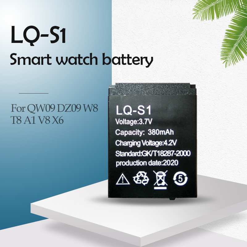 cerebrum Opførsel lov 3.7V 380mAh LQ-S1 Smart Watch Battery Rechargeable lithium Polymer Battery  For Smart Watch HLX-S1 QW09 DZ09 W8 A1 V8 X6 - Price history & Review |  AliExpress Seller - Shop1120058 Store 