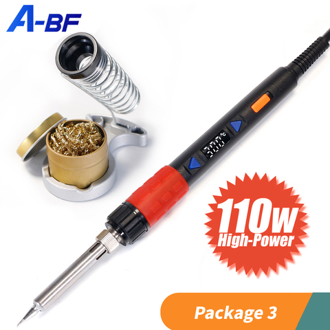 A-BF Electric Soldering Iron Digital LED Display Adjustable Temperature Solder Iron 90W/110W Electronic Welding Tool 220V/110V ► Photo 1/6