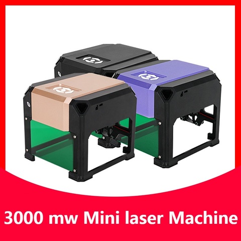 3000mw CNC Laser Engraver DIY Logo Mark Printer Cutter Laser Engraving Machine Woodworking 80x80mm Engraving Range 3W Mini Laser ► Photo 1/6