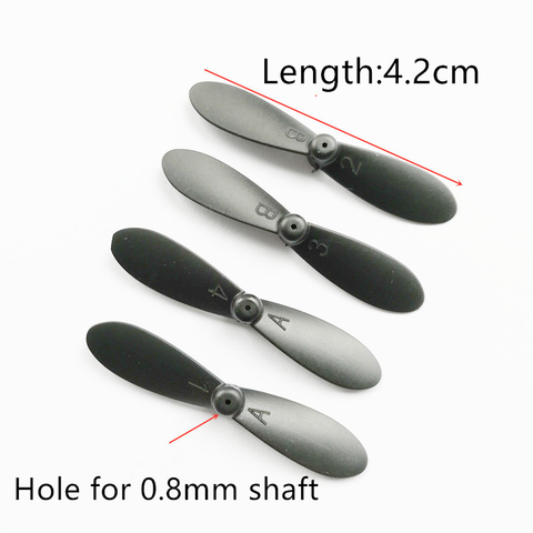 Length = 42mm Propeller Blade for S9 S9W S9HW Mini Foldable RC Drone Mini Foldable RC Quadcopter Pocket Drone 901S 901H 901HS ► Photo 1/1