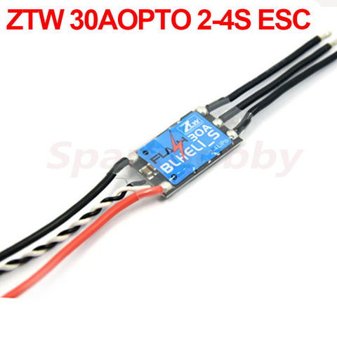 4PCS ZTW Flash 30A OPTO 2-4S ESC Speed Controller BLHELI-S Firmare Oneshot QAV250 Racer 250 ZMR250 F330 F450 RC FPV Racing Drone ► Photo 1/6