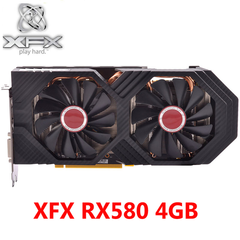 XFX RX 580 4GB Graphics Cards 256Bit GDDR5 Video Cards for AMD RX 500 series VGA RX580 4GB RX 580 8000MHz/8100MHz HDMI DVI Used ► Photo 1/4