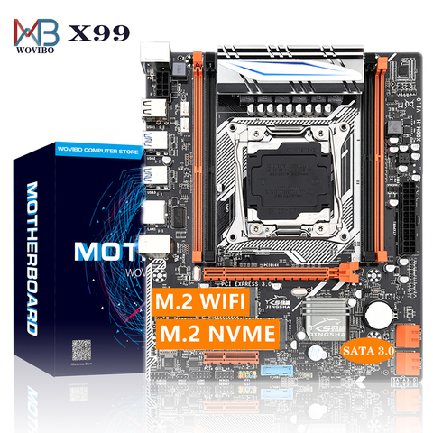 LGA 2011 V3 Motherboard X99 REG ECC SATA 3.0 With M.2 NVME SSD USB 3.0 Memory DDR4 64G 2011 3 Mainboard LGA2011-3 for I7 Xeon E5 ► Photo 1/6