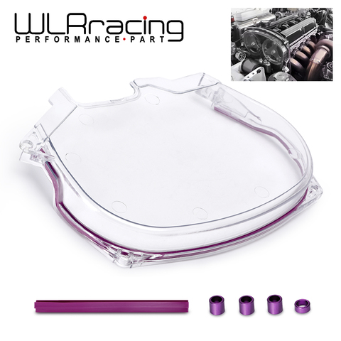 WLR Clear Cam Gear Cover Timing Belt Cover Turbo Cam Pulley For 96-05 Mitsubishi Evolution Lancer EVO4-8 4G63 WLR6338 ► Photo 1/6