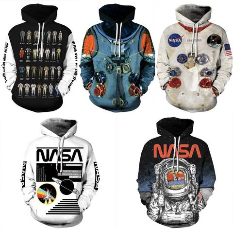 3D Printed Armstrong Spacesuit Hoodie Women Men Sweatshirt Hoodies Cosplay Astronaut Funny Sweater Sports Pullover Hoody ► Photo 1/6