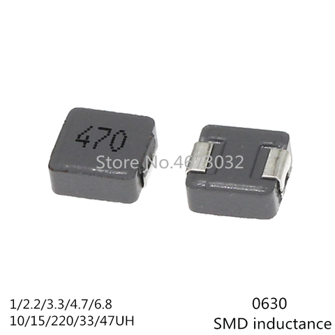 10pcs 0630 SMD Power Inductors 1uh 2.2uh 3.3uh 4.7uh 6.8uh 10uh 15uh 22uh 33uh 47uh Chip Inductor 6*6*3 ► Photo 1/4