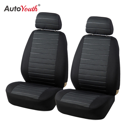 AUTOYOUTH Front Car Seat Covers Airbag Compatible Universal Fit Most Car SUV Car Accessories Car Seat Cover for Toyota 3 color ► Photo 1/6