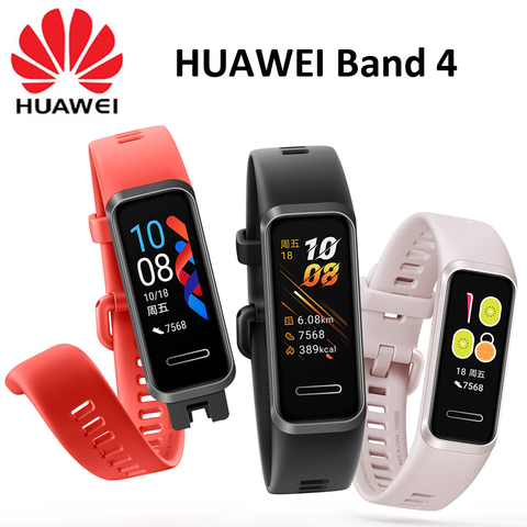 Huawei Band 4 Smart Wristband 0.95'' Color USB-inside AMOLED Screen Heart Rate Health Monitor Watch Faces ► Photo 1/6