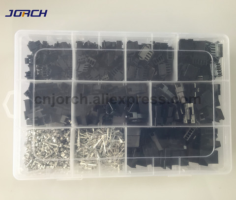 1080Pcs SM2.54 Kits 2pin/3pin/4pin/5pin 2.54mm Pitch Female and Male Header Cable Connector JST SM2.54 ► Photo 1/2