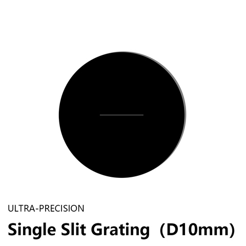 Single slit grating Diffraction gratie Optical ultra-precision slits D10mm slit width 0.2mm Stainless steel blackening ► Photo 1/1