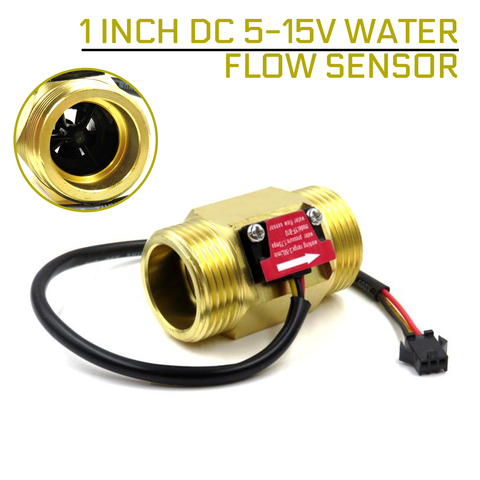 1 Inch DC 5-15V Water Flow Sensor Hall Sensor Switch Flow Meter Water Flow Sensor DN25 Brass Water Meter Industrial Flowmeter ► Photo 1/6