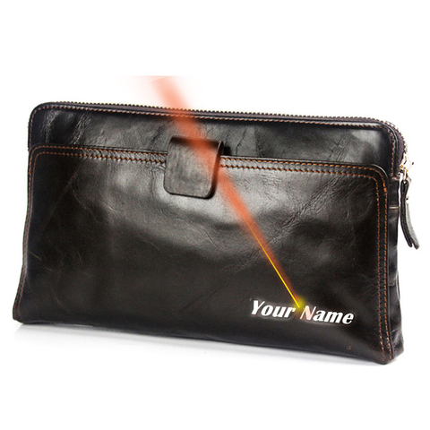 WESTAL wallet men's genuine leather male clutch bag for men's purse credit card holder slim money bag phone passport cover 9041 ► Photo 1/6