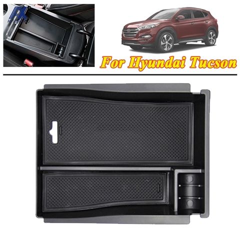 Central Console Glove Tray Armrest Secondary Storage Box For Hyundai Tucson TL 2015 2016 2017 2022 AT DRIVE Car Organizer ► Photo 1/6