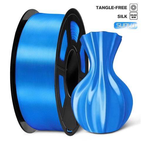 PLA Filament Silk 1kg 1.75mm Shiny Color Silk Texture High Toughness Diameter Tolerance 0.02mm FDM 3D Printer Printing Material ► Photo 1/6