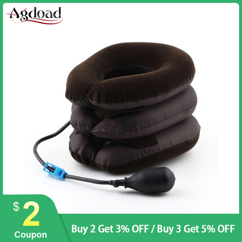 AGDOAD Neck Support Inflatable Air Cervical Traction Device Neck Tractor Collar Vertebra Orthopedics Massage Relaxation Brace ► Photo 1/6