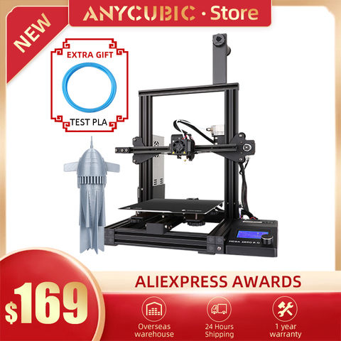 2022 Newest ANYCUBIC Mega Zero 2.0 3d Printer New Upgrade Magnetic Printing Bed Easy Leveling FDM 3d Printer Kit impresora 3d ► Photo 1/6