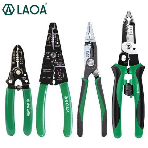 LAOA Multifunction Wire Stripping Pliers Professional Electrician's Pliers Needle Nose Pliers ► Photo 1/6