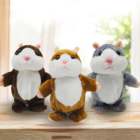 Cute Talking Hamster Plush Animal Doll for Baby Kids Girls Boys Sound Record Repeat Educational Toys ► Photo 1/6