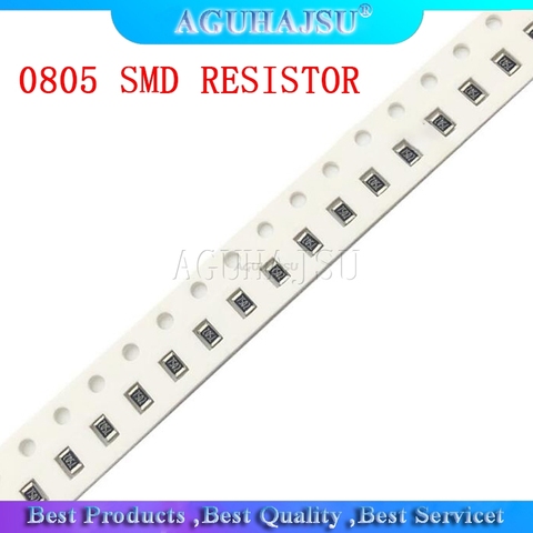 100Pcs 0805 SMD 1/4W  resistor resistance 0R - 10M 1.8R 10R 100R 220R 330R 470R 560R 1K 10K 47K 100K 180K 0 10 100 330 470 ohm ► Photo 1/1