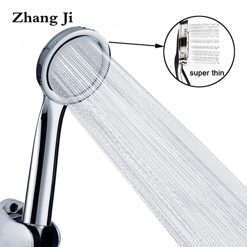 ZhangJi Ultrathin Pressure Boost Shower Head 30% Watersaving Bathroom Handheld Durable Pressurized Chrome Plated Showerhead ► Photo 1/6