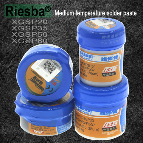 1pcs MECHANIC BGA Solder Flux Paste Soldering Tin Cream Sn63/Pb37 25-45um XG-30 XG-40 XG-50 XG-80  ► Photo 1/1