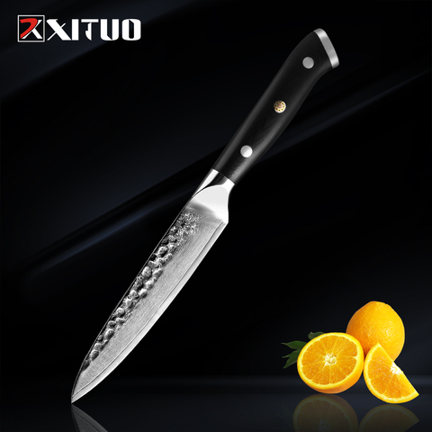 XITUO Damascus Knives Chef Knife Japanese Kitchen Knife Damascus VG10 Stainless Steel Utility Knives 5