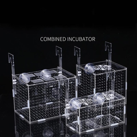 Fish Tank Aquarium Box Small Fish Isolation Net Tropical Fish Breeding Box Production Box Acrylic Aquarium Supplies 30X20X20CM ► Photo 1/6