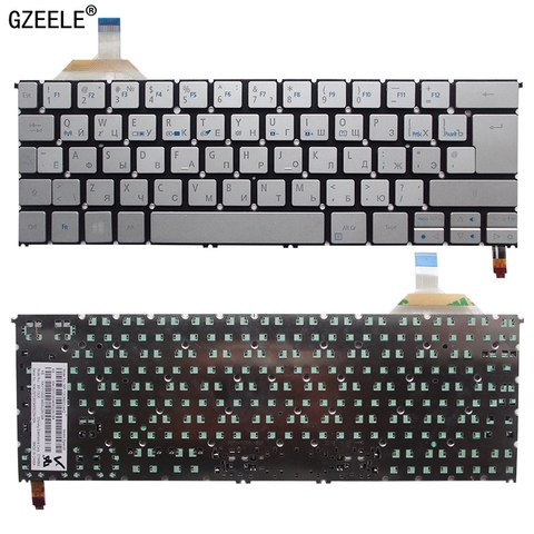 NEW Russian laptop keyboard FOR ACER Aspire S7 S7-391 S7-392 MS2364 RU keyboard with backlight ► Photo 1/5