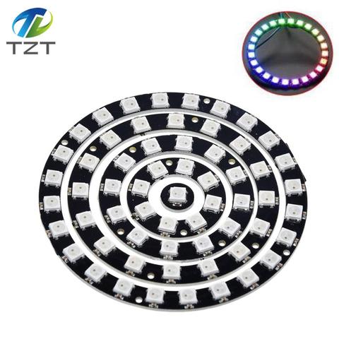 RGB LED Ring 1Bit 8Bit 12Bit 16Bit 24Bit WS2812 5050 RGB LED + Integrated Driver RGB LED Controller Module for Arduino ► Photo 1/6