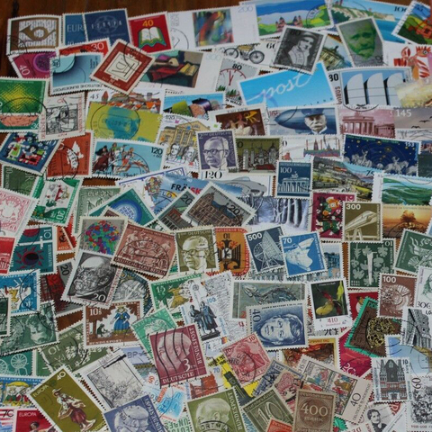 50 PCS Germany Used Regular Postage Stamps With Post Mark  Off  Paper For Collection ► Photo 1/5