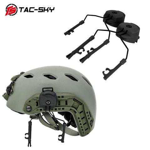 Military tactics Peltor helmet ARC OPS-CORE helmet track adapter headphone bracket and fast action core helmet rail adapter - BK ► Photo 1/6
