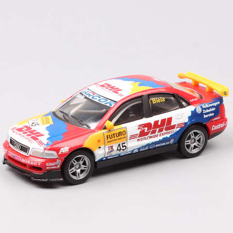 1:43 Scale Highspeed A4 STW Super Touring Car No.45 Biela Racing car metal toy pull back Replicas of children's Collectible 1998 ► Photo 1/6