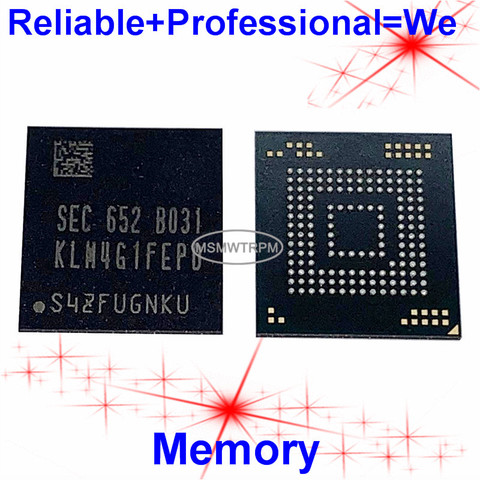 KLM4G1FEPD-B031 Small size BGA153Ball EMMC5.0 5.0 4GB Mobilephone Memory New original and Second-hand Soldered Balls Tested OK ► Photo 1/6